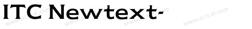 ITC Newtext字体转换